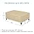 SunPatio Outdoor Ottoman Cover, Heavy Duty Waterproof Rectangular Coffee Table Cover, Patio Furniture Side Table Cover, All Weather Protection, 40" L x 30" W x 18" H, Beige