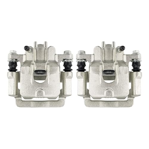 Image of KAX Rear Brake Caliper Assembly with Bracket Compatible for Honda Pilot 2003 2004 2005 2006 2007 2008, Acura MDX 2001 2002 2003 2004 2005 2006, 19B2675+19B2674, Rear Left and Right Side 2-PC