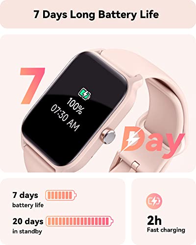 Smart Watch For Women, Fitness Watch(Answer/Make Call), Alexa Built-In, [24H Heart Rate Sleep Blood Oxygen Monitor],Ip68 Waterproof,100+Sports Modes Step Calorie 1.8" Women Watches For Iphone&Android #TOP6