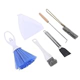 Zerodis 6pcs Set Bird Cage Cleaner Kit Birdcage Accessories Brush Tool Stainless Steel Poop Remover Bird Cage Accessories Suitable for Cages Cages Hamster