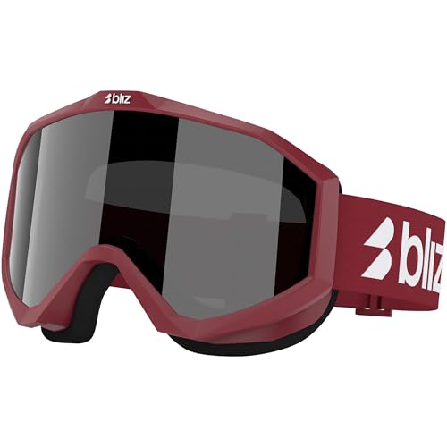 Masque de ski Bliz Liner bordeaux mat pour vos sessions de glisse en haute montagne