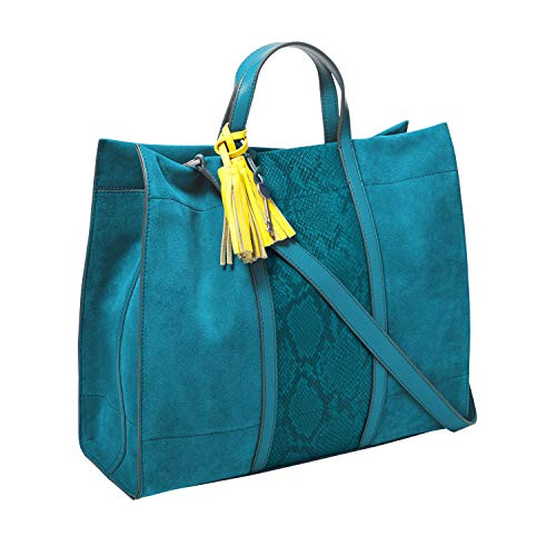 Fossil womens Shopper, Lagoon, 12.13 L x 4.75 W 10.38 H US