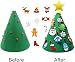 KEEHOM Set Árbol de Navidad de Fieltro y Pegatinas para Ventana, DIY...