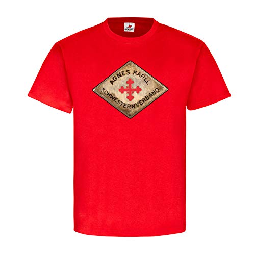 T-shirt infirmière allemand rouge Agnes Karll idéal pour l'hôpital