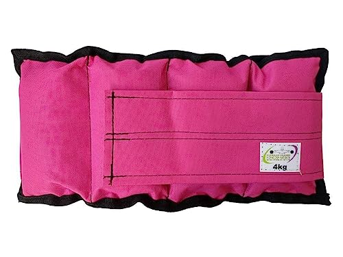 Tornozeleira/Caneleira Peso 4 Kg - Academia - Rosa.