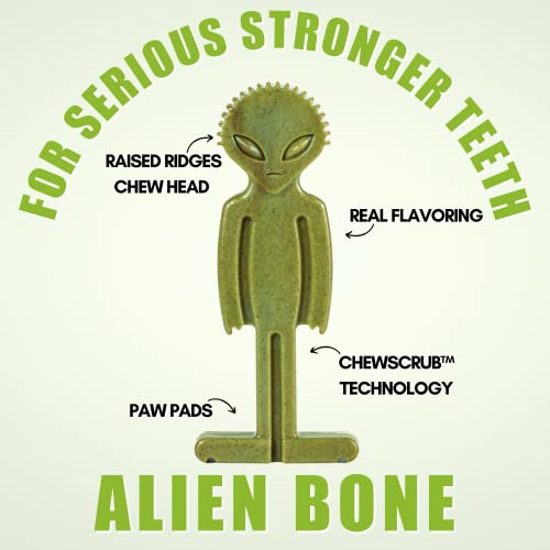Image of Bullibone Alien Bone: Chew Toy for Aggressive Chewers and Large Dogs