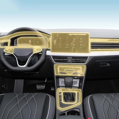 Film protection console Volkswagen Tiguan 2024 PPF anti-rayures TPU transparent