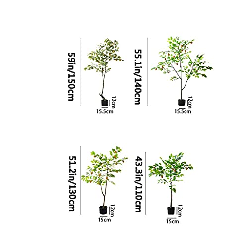 Décoration intérieure et extérieure : arbre artificiel vert de 110 cm