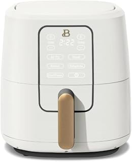 B'eautiful 6 Qt Air Fryer with TurboCrisp Technology and Touch-Activated Display by Drew Barrymore (White Icing)