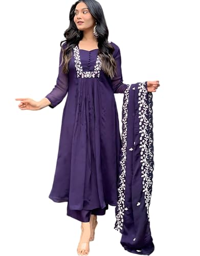 The Red Lion Enterprise Women's Designer Straight Kurti pant dupatta