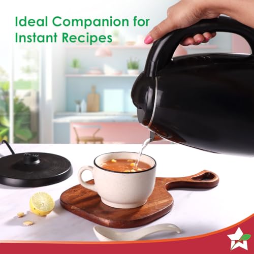 Image of Wonderchef Essenza Cool-touch Electric Kettle | 1.8L | Stainless-steel Inner Body | 1350W | Rapid Boiling in 5 Mins | Boil Water for Tea, Coffee | Auto Shut-off | Boil Dry Protection | 2-Year Warranty