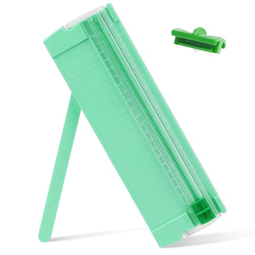 Mini Paper Cutter with Side Ruler for Crafts