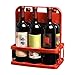 Portabotellas, cesta para 6 botellas, cesta de plástico para cerveza, cesta de bebidas, portabotellas plegable, soporte para botellas de cerveza, para KTV, barbacoa, hotel, bar, 30 x 17 x 33 cm