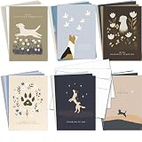 Hat Acrobat 24 Dog Sympathy Cards - 24 Unique Illustrated Designs - Dog Condolence Bereavement Cards Bulk with Envelopes for Vet Clinics, Shelters, Groomers
