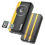 Power bank 20000mah basike carregador portátil 2 saídas usb-a(até 22