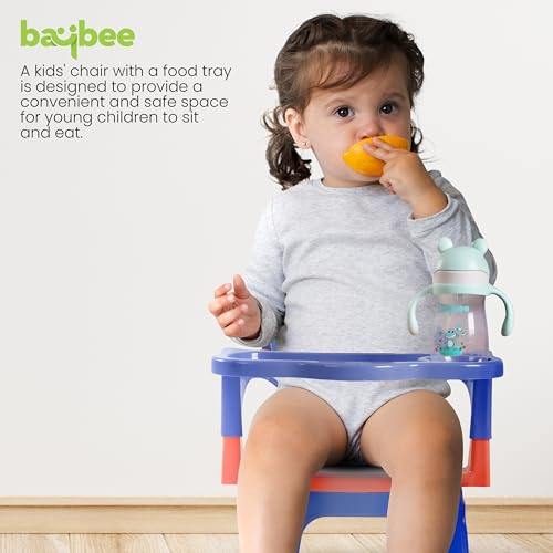 Image of Baybee Booster Chair for Kids (Blue & Pink)