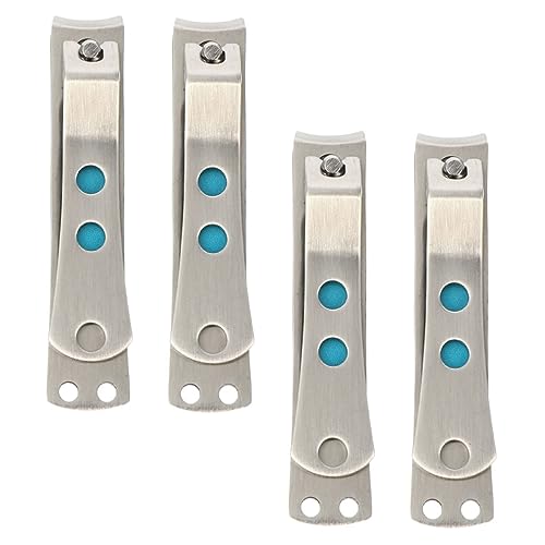 Mikinona 4個 ステンレス爪切り 足の爪切り 用爪やすり ベビー爪切り nail clippers nail cutter ネイルケアクリッパー 足の爪カッター ステンレス鋼