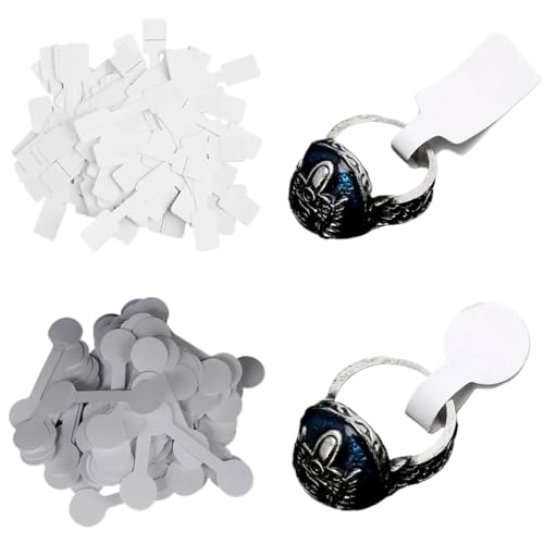 Etiquetas adhesivas para evitar errores de precio, papel rectangular resistente de 100 uds 2
