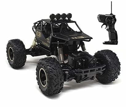Rechargeable Remote Control Rock Crawler Two Wheel Drive RC 1:18 Metal Alloy Body Remote Control Rock Climber High Speed Monster Racing (Black) (B0D97PZDZQ) Amazon Price History, Amazon Price Tracker