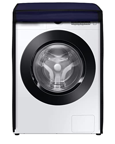 Image of Amazon Brand - Umi. Front Load Washing Machine Cover Suitable for Bosch 6.5 Kg, 7 Kg, 7.5 Kg, 8 Kg, 8.5 Kg, 9 Kg (63cmsX63cmsX81cms, NAVY BLUE)