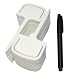 Gardzen 72 Pcs 5 Inch Plastic Reusable Plant Tags - T-Type Nursery Garden Labels Seed Packet Holder Label - with Extra Black Marker Pen