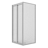 box doccia angolare 70x90cm h185 cristallo stampato c fisso+saloon 2 ante battente 90 mod. clint