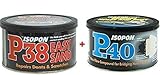 isopon 2 x U-POL Davids P38 & P40 Body Filler Compound Car Body Repair Kit