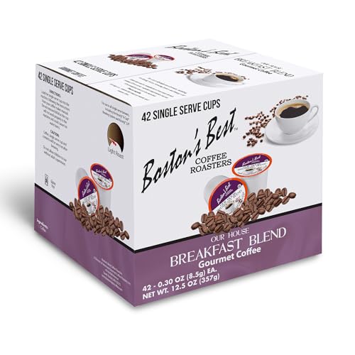 Boston’s Best - Smooth Light-Roast Breakfast Blend, Delicious Gourmet Coffee Compatible with Keurig Coffee Maker, 1 Count (42 Single Serve Cups)