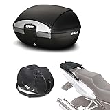  Sh45bohe105 - Kit fijacion y Maleta baul Trasero + Bolsa Interna de Regalo sh45 Compatible con Kawasaki z750r 2007-2012 Kawasaki z750 2007-2012 Kawasaki z1000 2007-2010