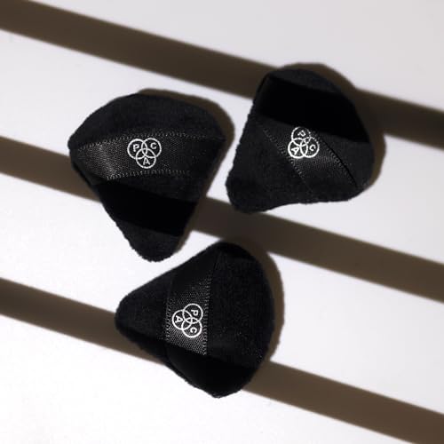 Image of PAC Pizza Puff Black Mini | 99% Soft Natural Cotton | Ideal for Under Eyes & Precise Application
