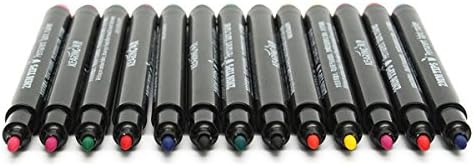 13 Colors Permanent T-Shirt Marker Fabric Paint Pen Cloth Shoes DIY Graffiti