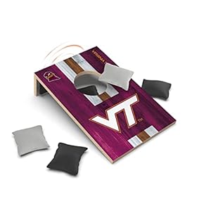 SOAR NCAA Tabletop Cornhole Game and Bluetooth Speaker, Virginia Tech Hokies