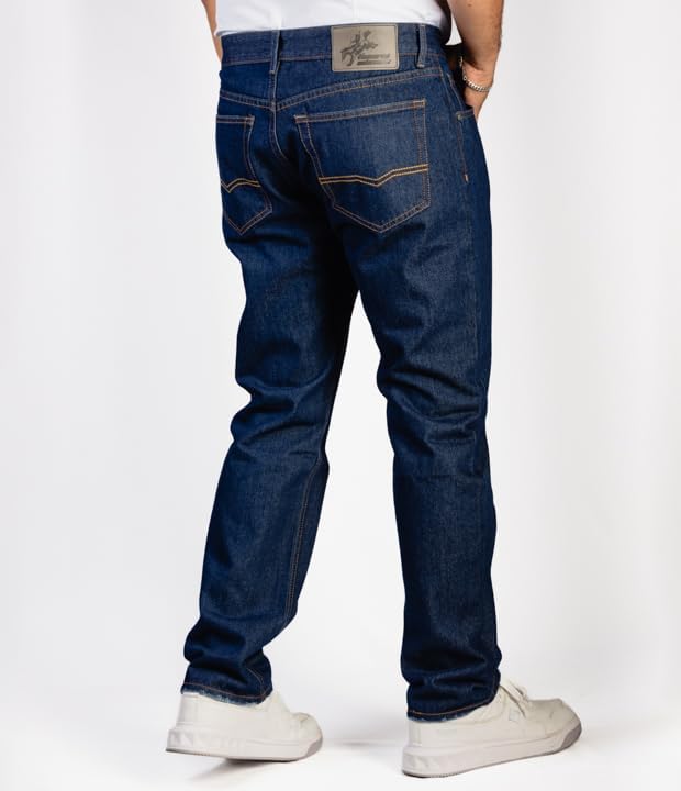 Generic Denimcowboys - Men's Classic Cotton Jeans Regular Fit with 5 Pockets3