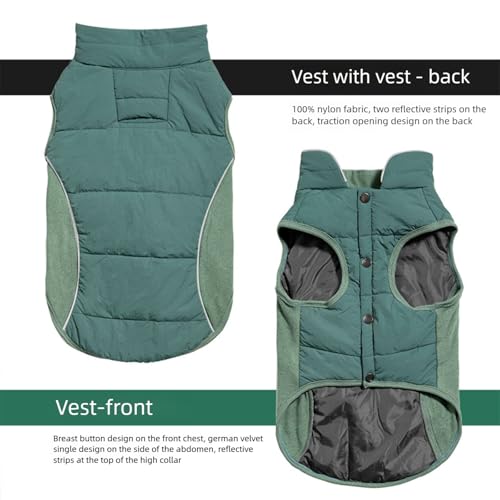 Overol para perro MICFENY de punto térmico y elástico para invierno 5