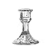 Libbey 4" Candlestick Holder, Clear