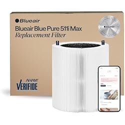 BLUEAIR Genuine Blue Pure 511i Max Replacement Filter for 511i Max Air Purifiers - AHAM Certified, HEPASilent Dual Filtration, Removes 99.97% of Particles & Odors, Genuine Carbon Filter