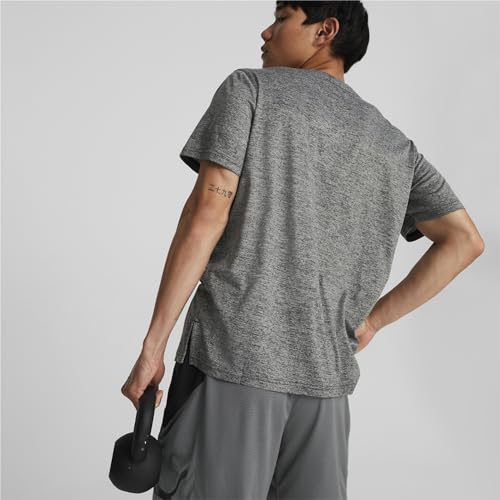 PUMA Train FAV Heather CAT Tee, Männer T-Stück, Puma Black Heather, M - – Ansicht 7
