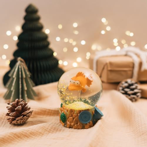 Grupo Erik Schneekugel Die Simpsons Schneekugel Weihnachten Weihnachtsdeko Dekoartikel 8 x 10 x 8 cm - Offizieller The Simpsons Fanartikel