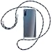Produktbild mtb more energy® Handykette kompatibel mit Sony Xperia L4 (6.2'') - blau gestreift - Smartphone Hülle zum Umhängen - Anti Shock Full TPU Case