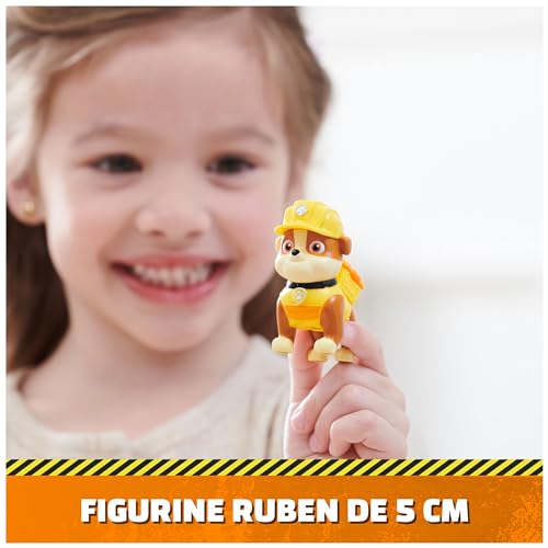 Ruben & Compagnie - Véhicule Deluxe Ruben - Voiture Figurine Pat Patrouille À Collectionner - Dessin Animé Aventures Constructions - Pat Patrouille Jouet - Voiture Enfant - Jouet Enfant 3 Ans Et +