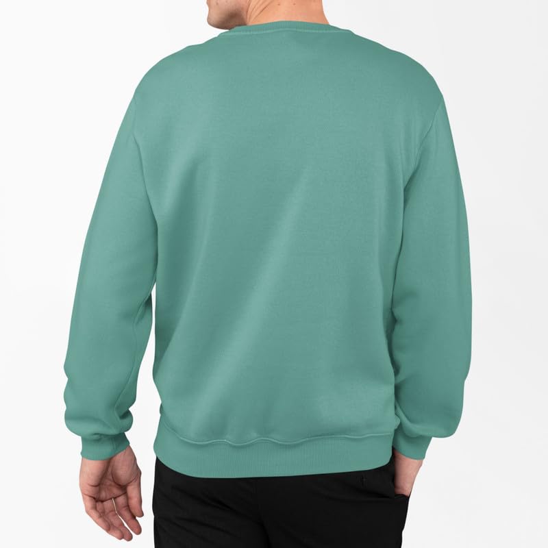 Image of New Men Modern Long Sleeve Sweatshirt Lightweight Comfortable Relaxed Fit Stylish Pullover Plain@1 Parent