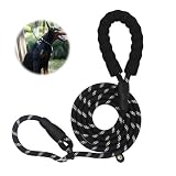 Arvoni Retrieverleine mit Zugstopp, 3 M Hundeleine mit Halsband, Leine Hund Verstellbar Witterungsbeständig mit Reflektierend, für Kleine bis Große Hunde Training, Alltag und Dummyarbeit