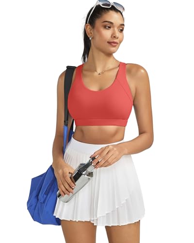 Image of RUNNING GIRL Sports Bras for Women,Seamless Strappy Sports Bra High Support Crisscross Back with Removable Pads