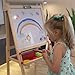 D.Lone Kids Art Easel - Adjustable Double-Sided Wooden Easel for Kids & Toddlers with Magnetic Toddler Drawing Board | Ideal for Home, Classroom, Nursery & Outdoor Learning