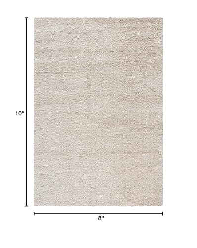 image for SAFAVIEH Area Rug 8x10 - California Shag Collection - Large - Beige, N