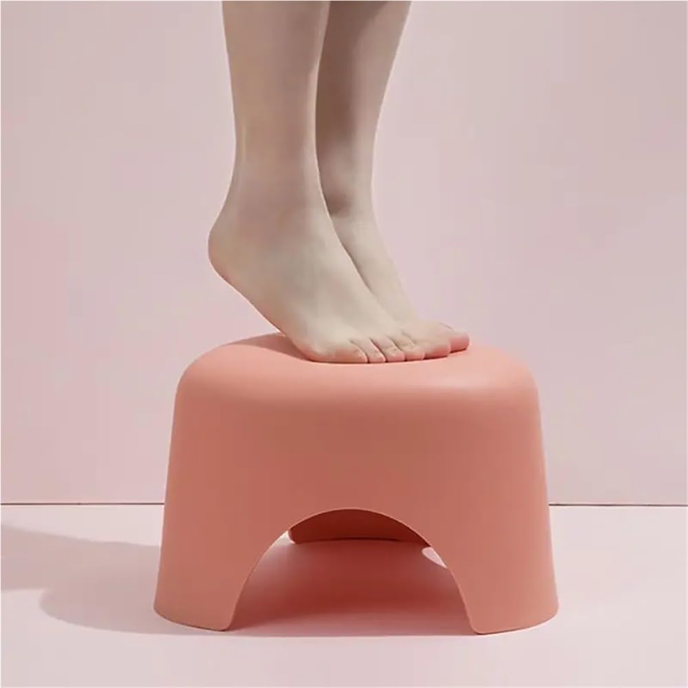 Reposapiés de plástico for adultos, taburete de baño con escalón elevado, ayuda for sentadillas, taburete de baño portátil, taburete de baño resistente for adultos, reposapiés antideslizante.(Green)