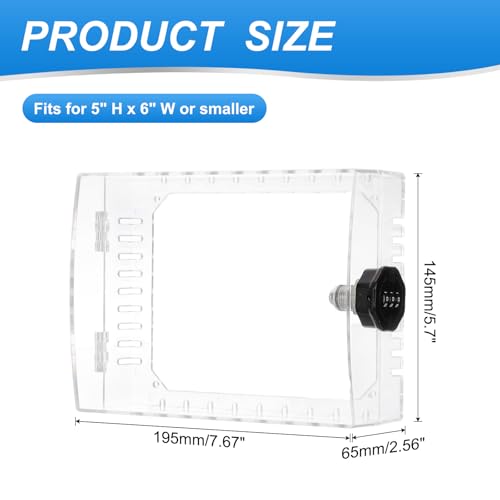 Boîtier de verrouillage pour thermostat universel transparent avec clé à code