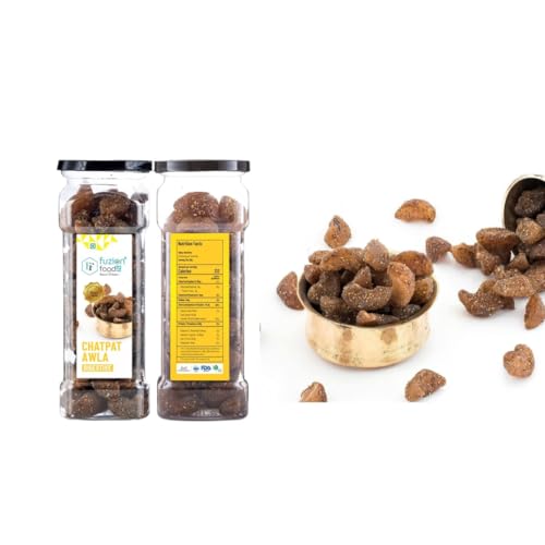 Image of Fuzion Foodz Dried Chatpata Awla Candy - (140g Each X Pack of 2) Rich in Dietary Fibres, Vitamin C & Healthy Digestion, Amla Candy Tangy & Sweet Flavour, Awala Mouth Freshner Mukhwas, 280 gram