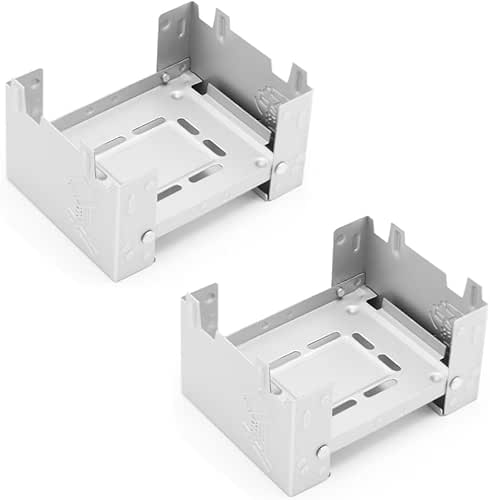 2 Pack Solid Fuel Stove Portable Compact Mini Foldable Solid