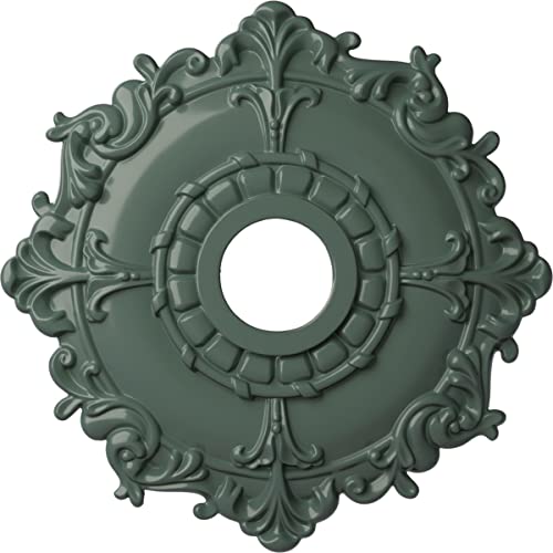 Ekena Millwork CM18RLCBF Riley Ceiling Medallion, Cloud Burst